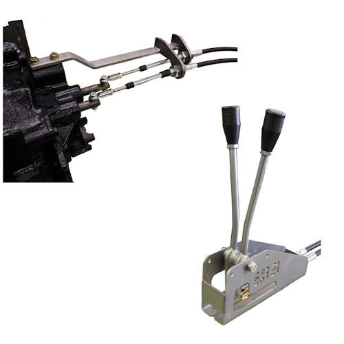 Cable Shifter Double, Jeep CJ D20, Buggy Style P/N BUGCJ20 – JB