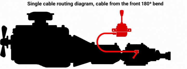 Single Stick Cable Type Transfer Case Shifter