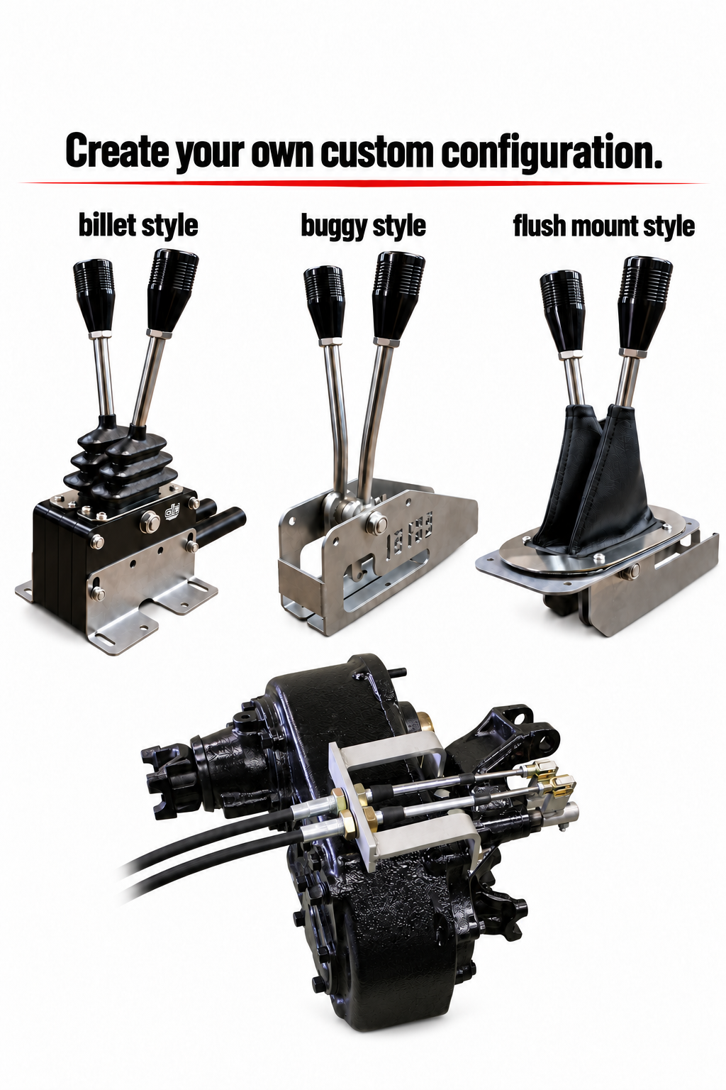 D-300 / D-20IH Cable type twinstick shifters
