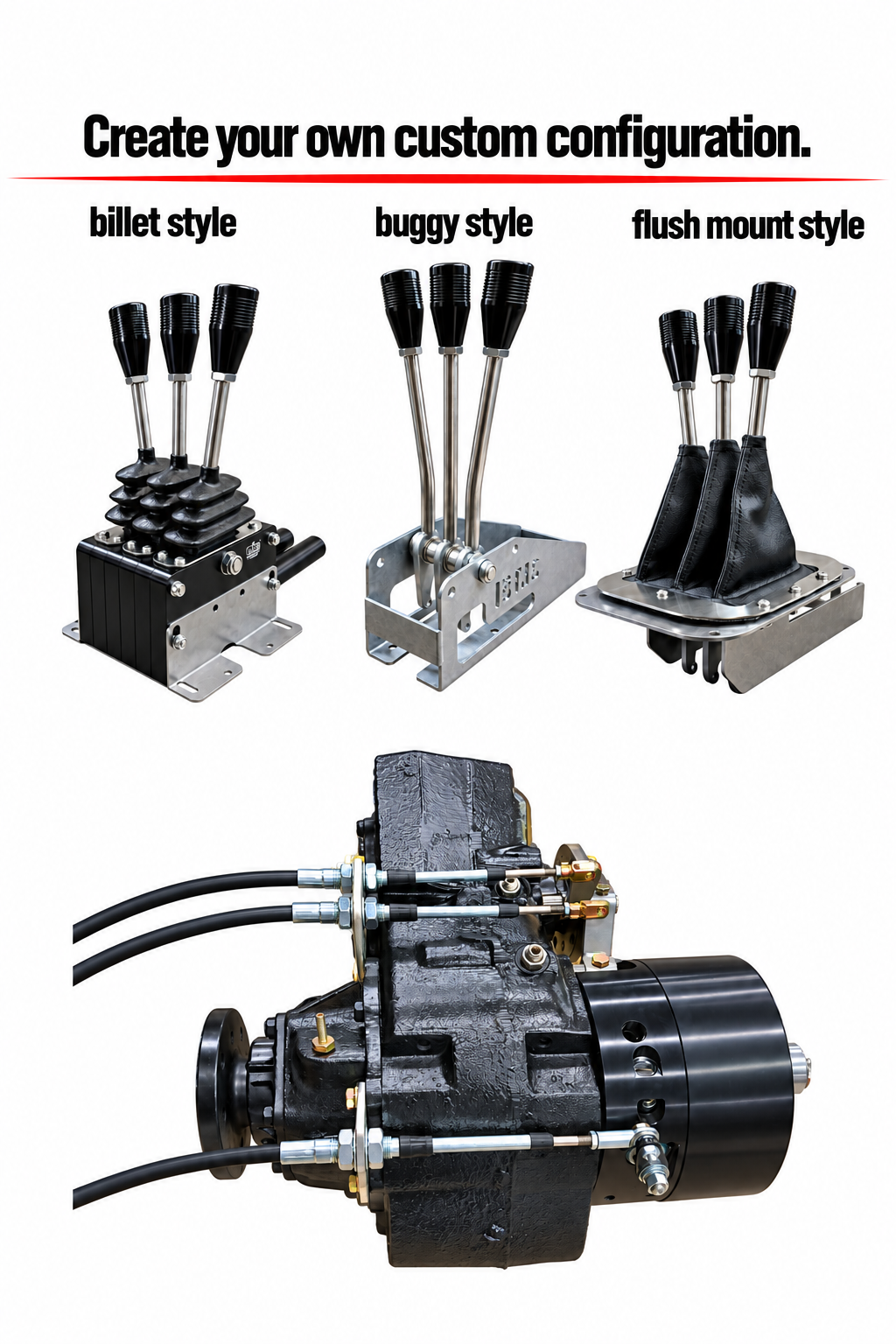 Cable Shifter Triple, Northwest Fabworks Eco/Black Box/Titan