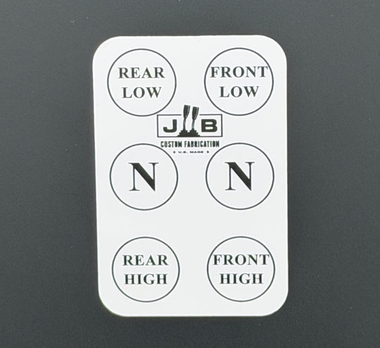 Sticker, Twin-Stick Shift Pattern RH Drop – JB Custom Fabrication
