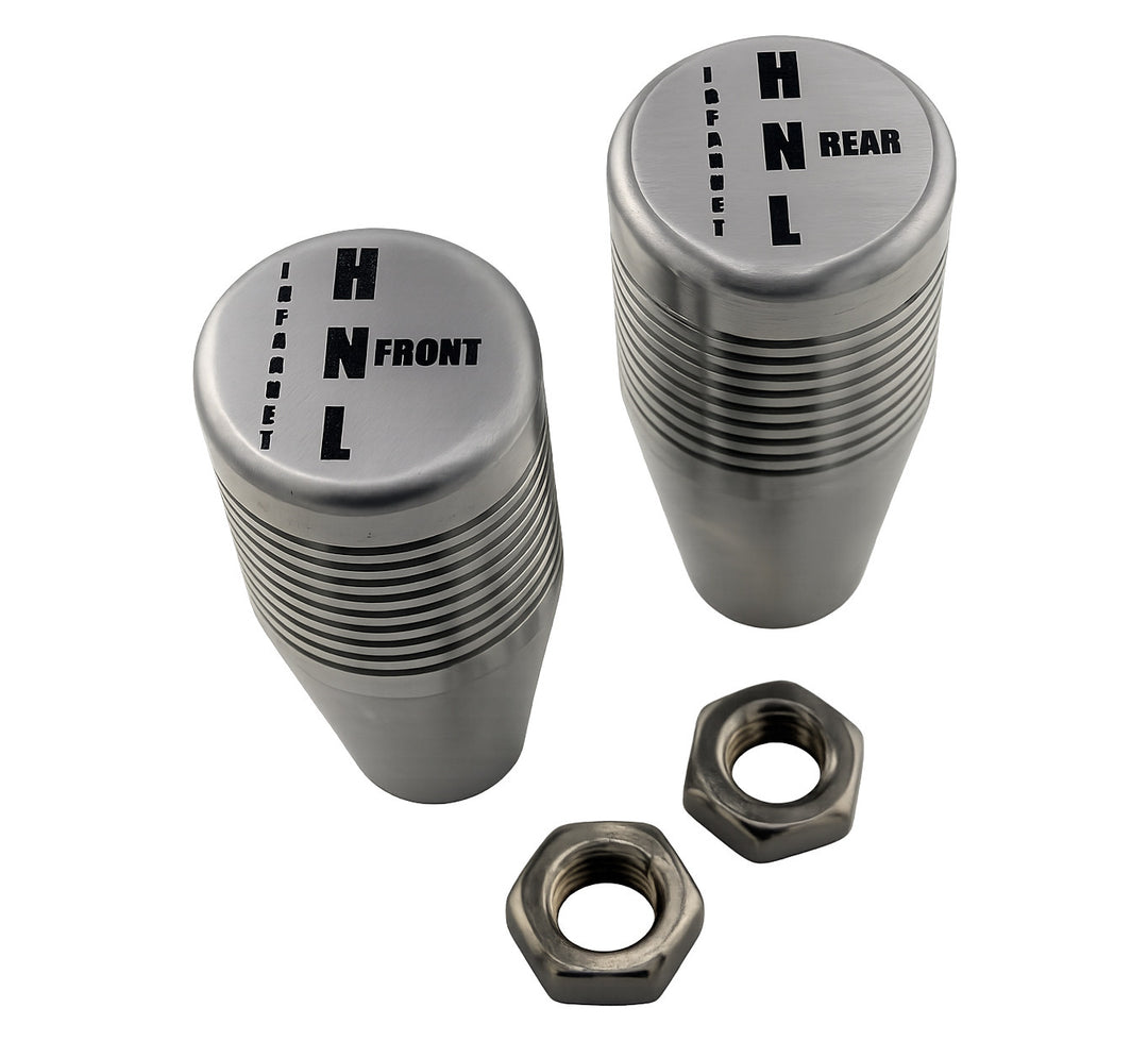 Knobs, Billet Aluminum Twin-stick Shifter flipped pattern for cable shifters