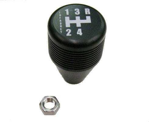 Knob, Billet Aluminum Transmission Shifter, black, T-18