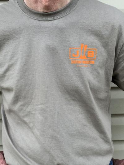T-Shirt, JB Custom Fabrication, Orange Bronco Mens