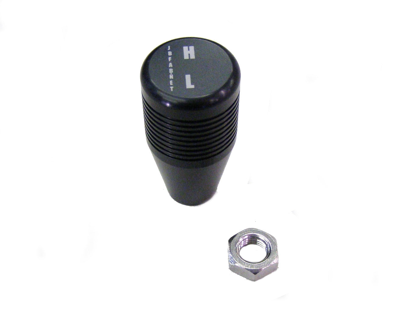 Knob, Billet Aluminum Doubler Shifter, Black, High/Low – JB Custom ...